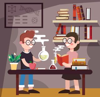 创意做科学 实验的学生图片