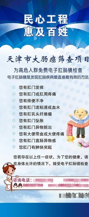 肛肠科展架图片