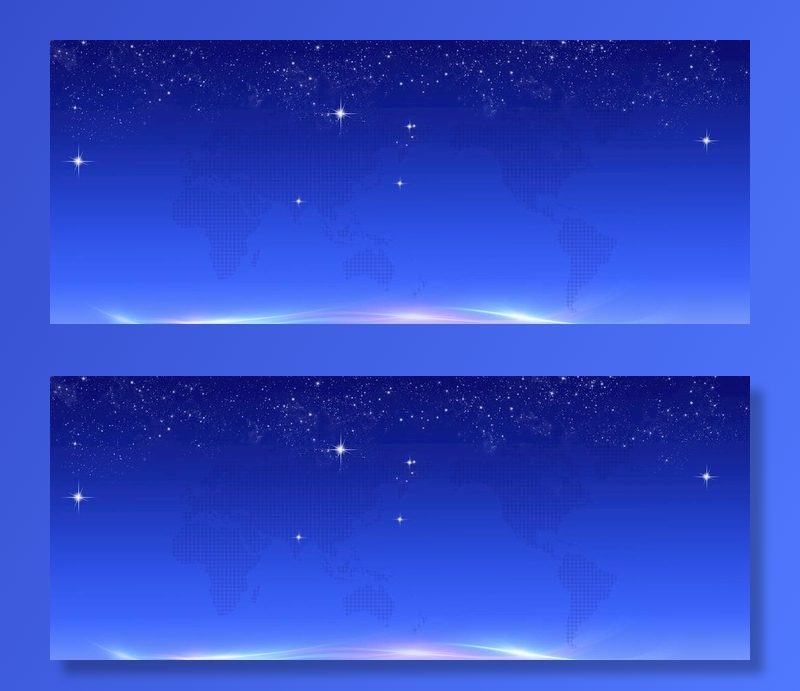 蓝色星光企业宣传会议展板背景图片(7087x3101)psd模版下载