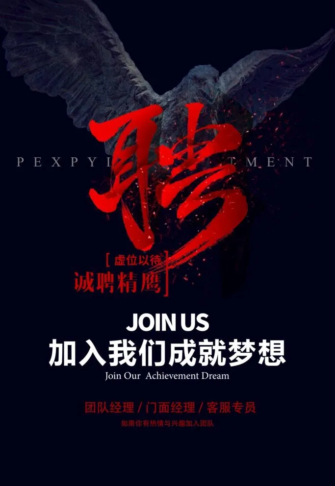 招聘图片(5038x7557)psd模版下载