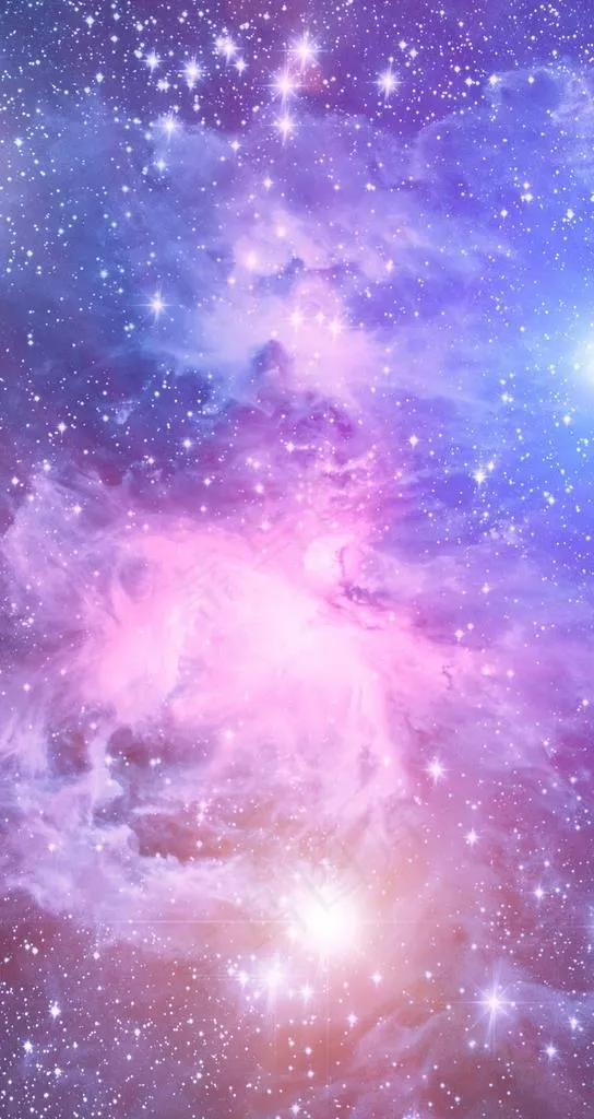 紫色梦幻星空H5背景素材图片