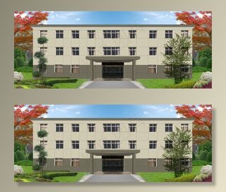 三层楼实景效果图片