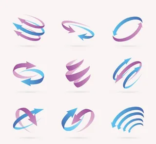 螺旋箭头标志图片