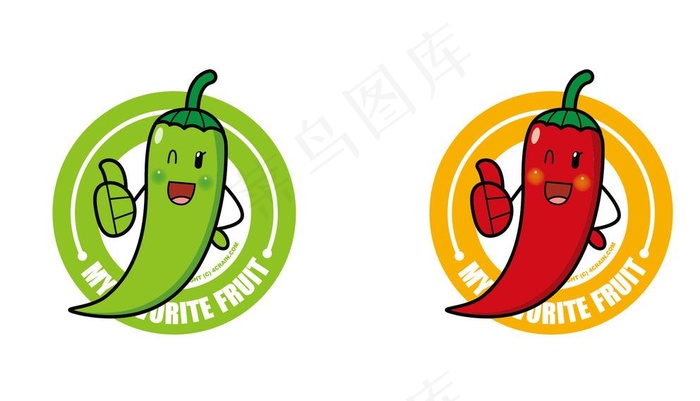 矢量卡通辣椒表情图片ai矢量模版下载