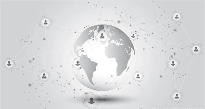 科技地球图片ai矢量模版下载