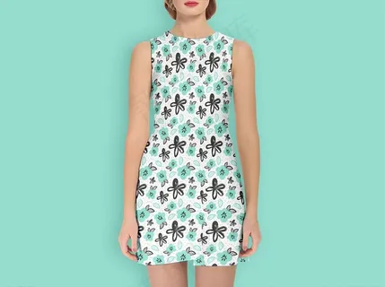 连衣裙样机图片