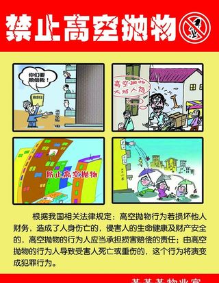 禁止高空抛物图片