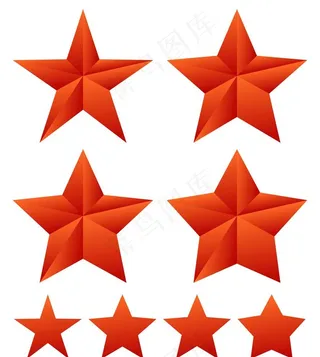 立体五角星图片