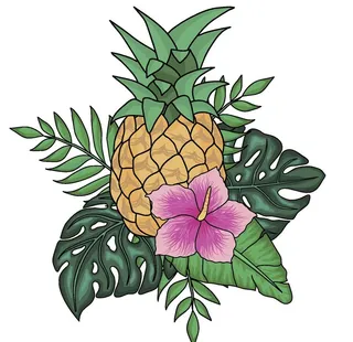 热带水果植物装饰图案图片