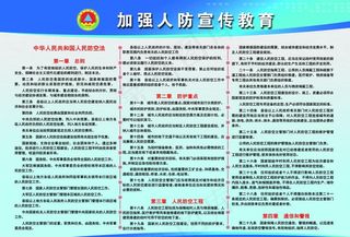 加强人防宣传教育图片