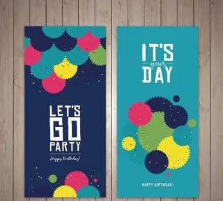 彩纸的可爱生日卡图片