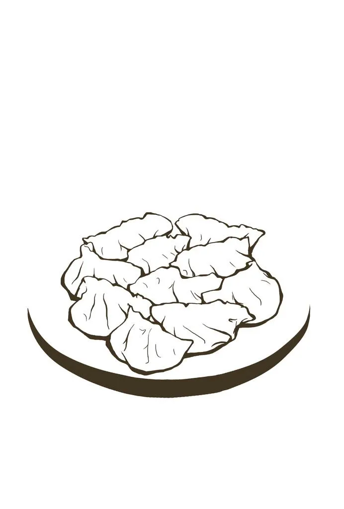 饺子图片(2480x3508)psd模版下载