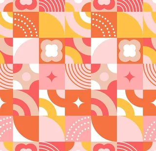 抽象几何镶嵌背景图片