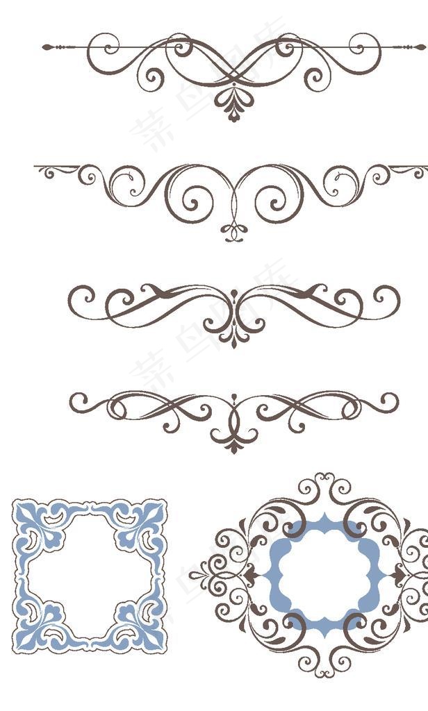 欧式花纹边框图片