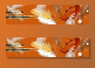 美女芭蕉叶床头装饰画图片