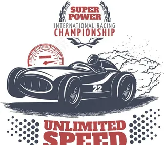 赛车宣传海报图片