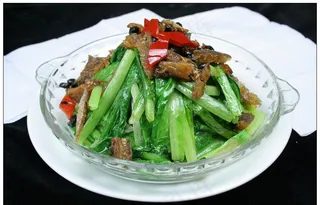 豆豉鲮鱼油麦菜图片