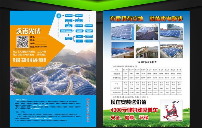 光伏发电彩页图片