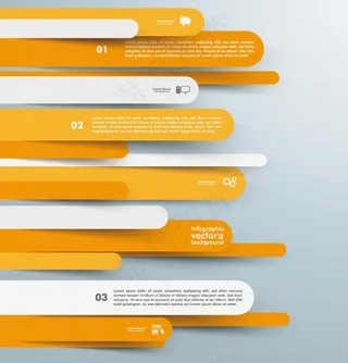 纸带商务信息图图片