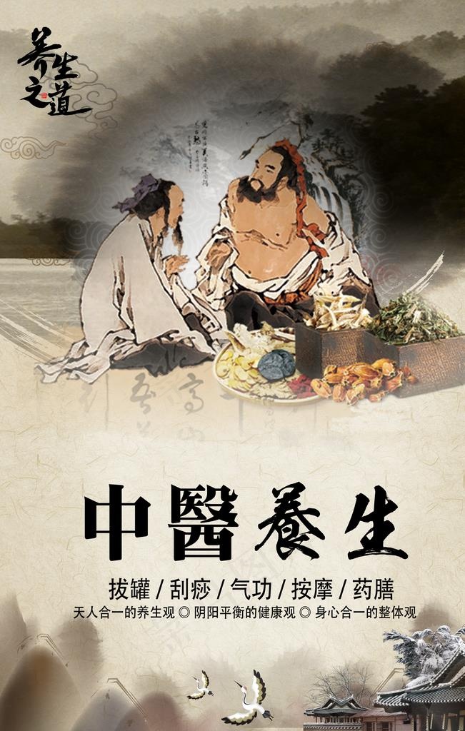 中医养生传统活动宣传海报素材图片psd模版下载