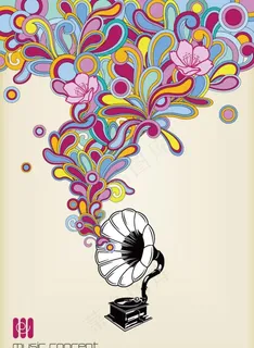 老式留声机主题图片