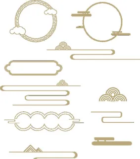 中国风祥云边框图片