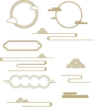 中国风祥云边框图片