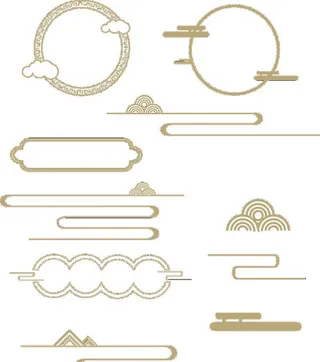 中国风祥云边框图片