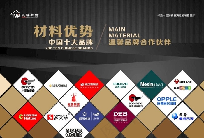 品牌战略合作伙伴图片cdr矢量模版下载