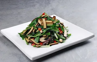 豫菜韭菜炒香干图片