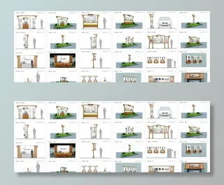 乡村旅游度假古镇景点导视标识图片