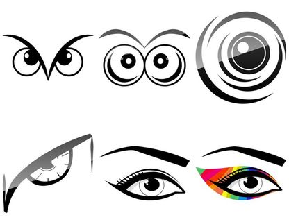 卡通眼睛图片