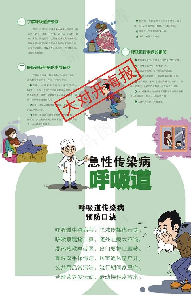 呼吸道传染病海报图片(0*0像素())cdr矢量模版下载