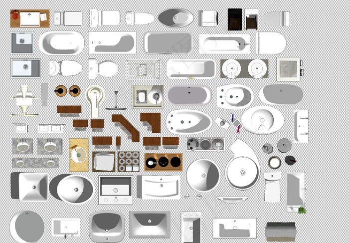 彩色平面家具         图片(4000x2910)psd模版下载