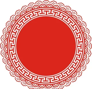 中式 圆形 边框图片