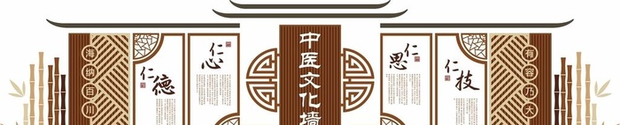 中医中式文化墙图片cdr矢量模版下载