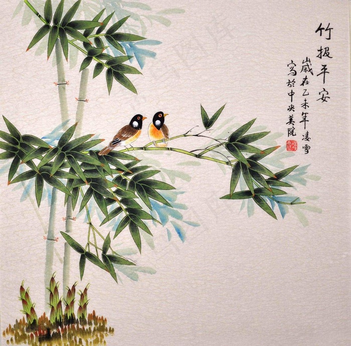 工笔花鸟图片