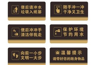 洗手间标识牌图片