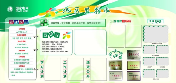班组文化展板图片cdr矢量模版下载