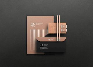 信封办公用品文具样机图片