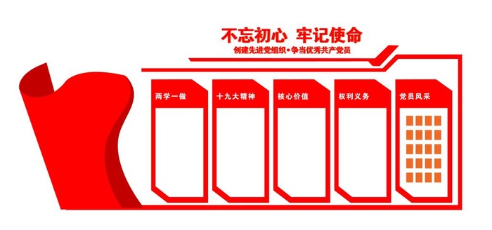 党建文化墙图片(2835x1417)psd模版下载