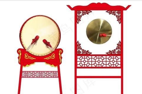 鼓架 大鼓 民间乐器 敲锣打鼓图片