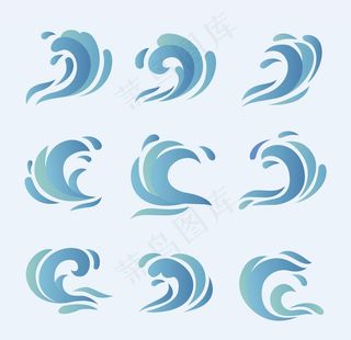 海浪 波浪 波纹图片