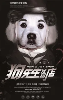 宠物海报图片