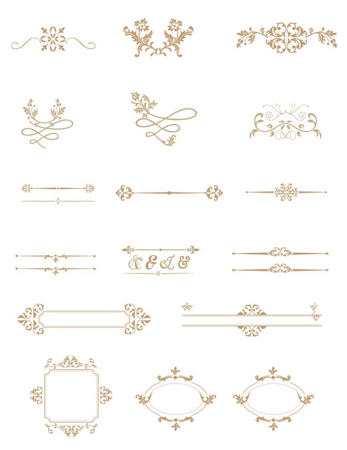欧式花纹边框图片