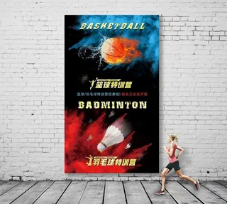 篮球羽毛球图片