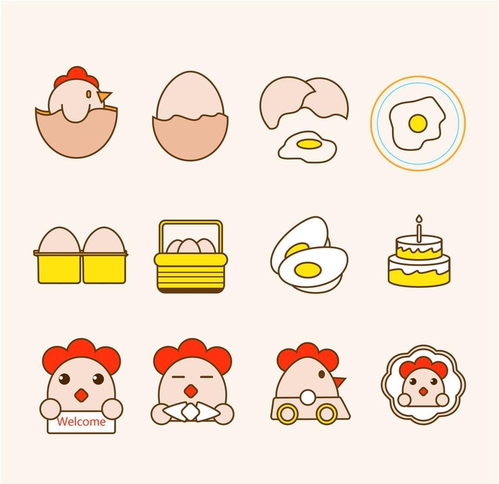 卡通鸡蛋图片