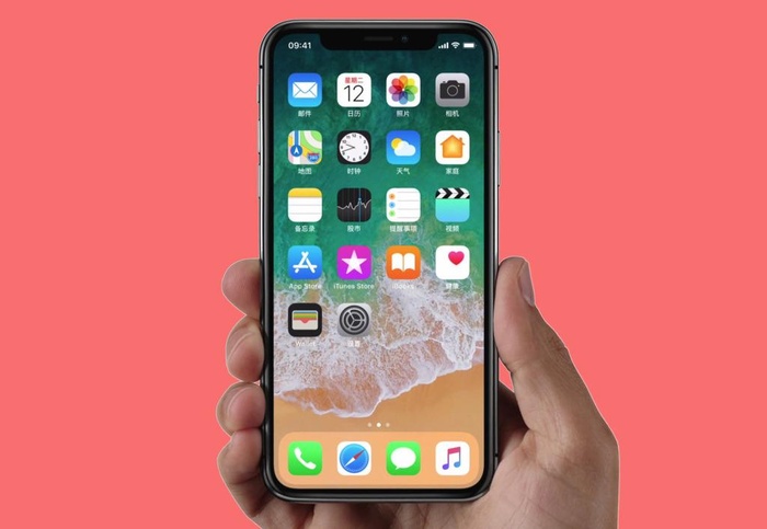 免抠手拿iPhone X素材图片