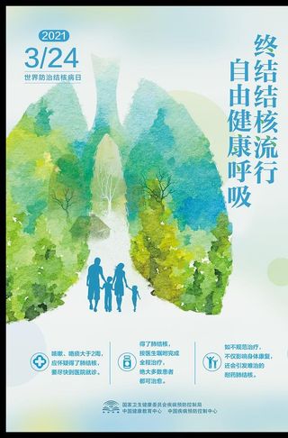 2021年世界防治结核病日海报图片