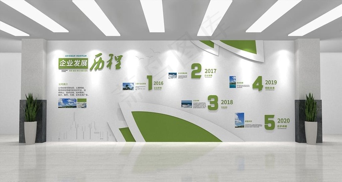 企业发展历程图片cdr矢量模版下载
